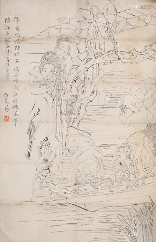 钱慧安(1833-1911)画稿