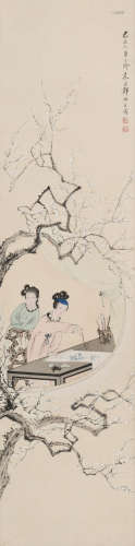郑慕康(1901-1982)双美图