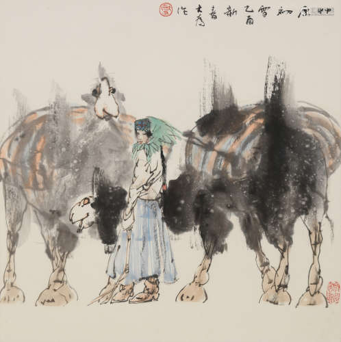 刘大为(b.1945)草原初雪