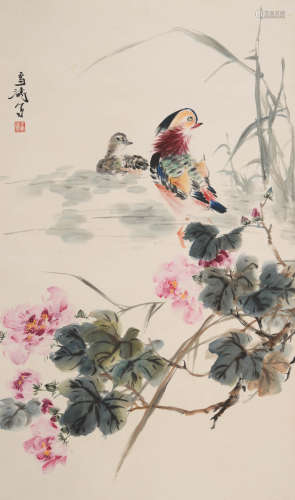 王雪涛(1903-1983)鸳鸯戏水