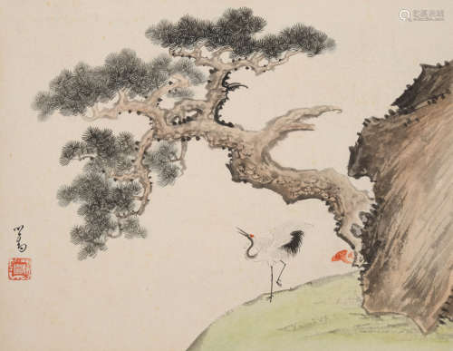 溥儒(1896-1963)松鹤图