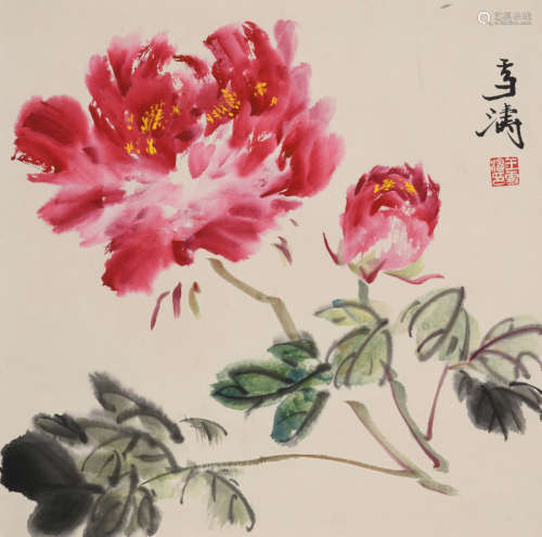 王雪涛(1903-1983)牡丹