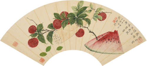 丁辅之(1879-1949)蔬果图