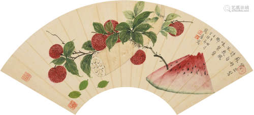 丁辅之(1879-1949)蔬果图