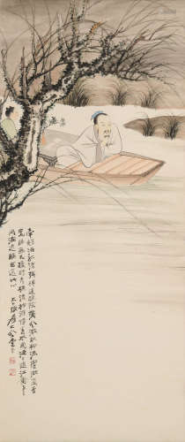 张大千(1899-1983)泛舟图
