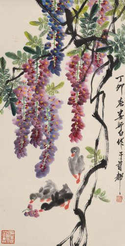 娄师白(1918-2010)春趣图