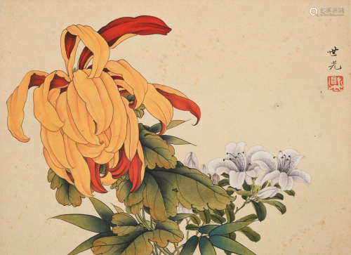 田世光(1916-1999)花卉