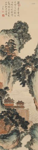溥儒(1896-1963)楼阁图