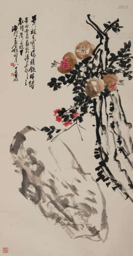 王个簃(1897-1988)花卉