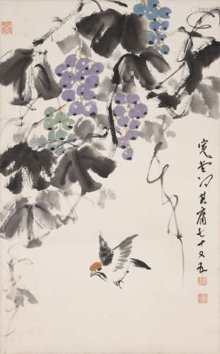 冯其庸(1924-2017)花鸟