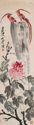 齐白石(1864-1957)双绶图