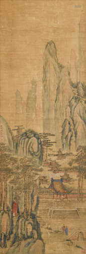 陈枚(1694-1745)访友图