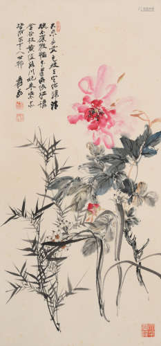 张大千(1899-1983)牡丹