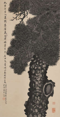 丁辅之(1879-1949)墨松