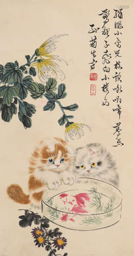 孙菊生(1913-2018)猫