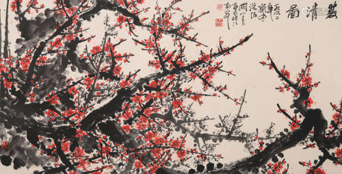 关山月(1912-2000)双清图
