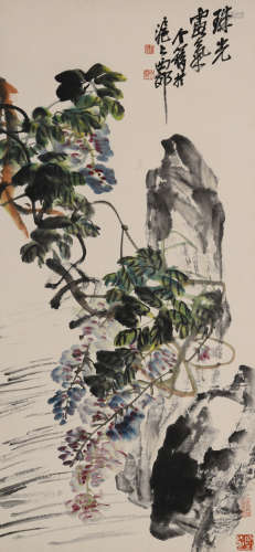 王个簃(1897-1988)珠光霞气