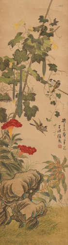 张熊(1803-1886)花鸟