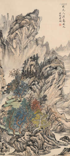 溥侗(1877-1952)深山幽居图