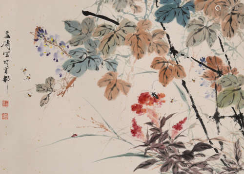 王雪涛(1903-1983)花卉草虫
