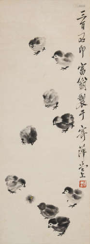 齐白石(1864-1957)群鸡