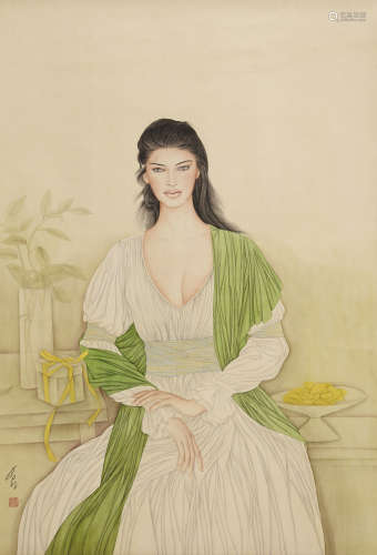 冯长江(b.1943)美人图