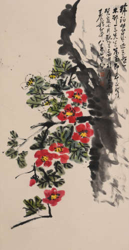 王个簃(1897-1988)花卉