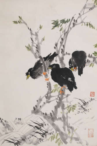 白雪石(1915-2011)花鸟