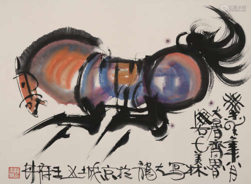 韩美林(b.1936)马