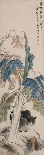 任伯年(1840-1896)芭蕉耄耋