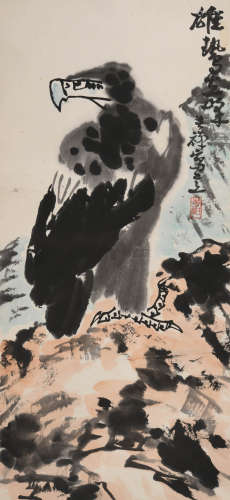 李苦禅(1899-1983)雄势立峰