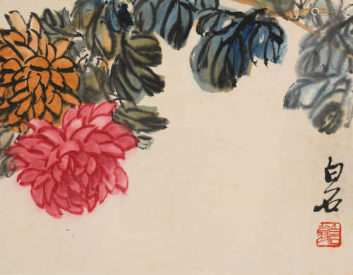 齐白石(1864-1957)菊花