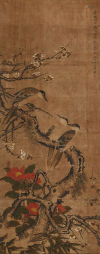 周淑禧(1624-1705)梅花双喜