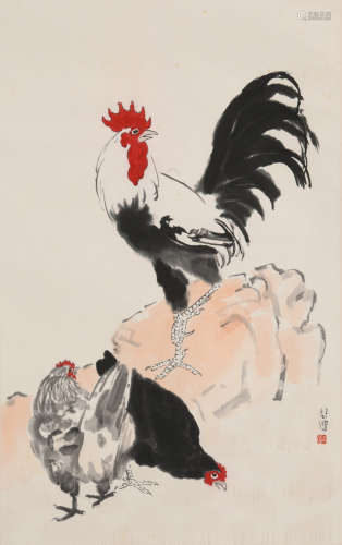 木版水印“徐悲鸿(1895-1953)大吉图”