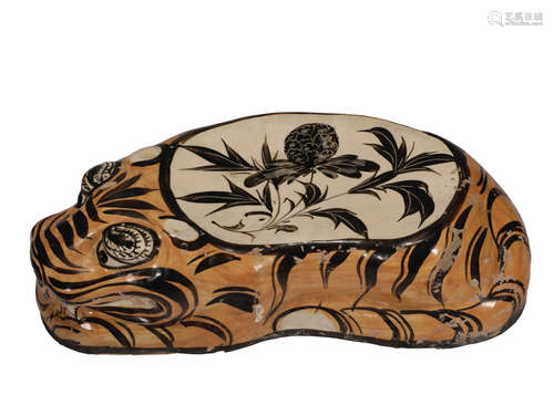 A Cizhou Tiger-Shaped Pillow