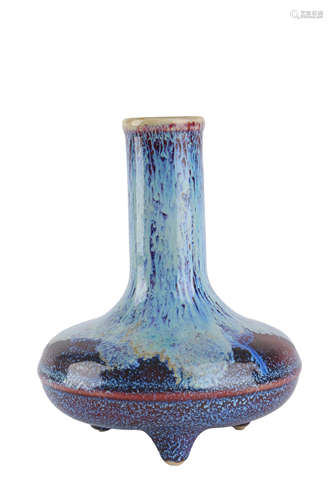 A Flambé-Glazed Tripod Vase