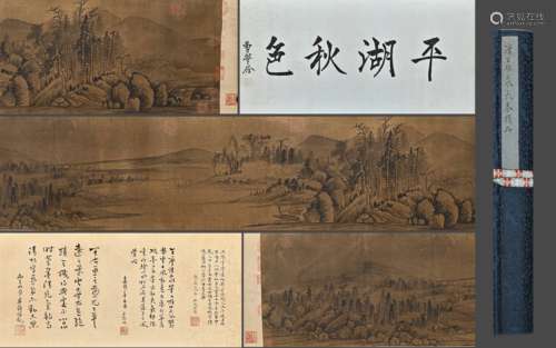 A Chinese Landscape Painting On Paper, Handscroll, Wang Wei ...