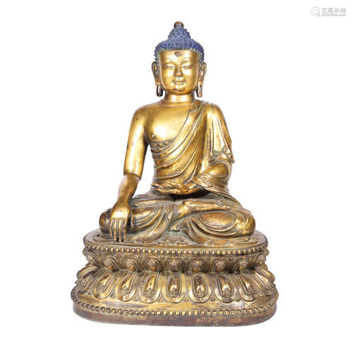 A Gilt-Bronze Figure Of Buddha