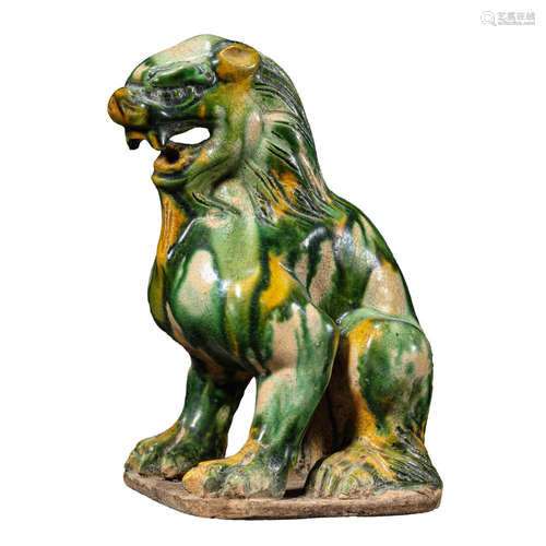 A Sancai-Glazed Lion