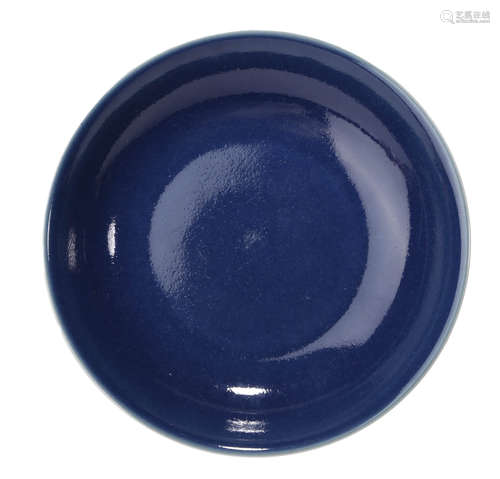 A Blue-Glazed Dish