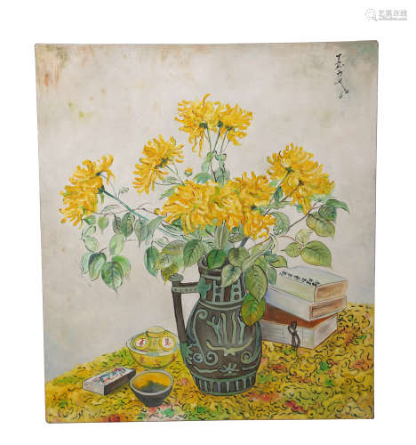 A Flower Oil Painting, Pan Yuliang