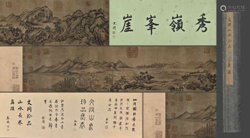 A Chinese Landscape Painting On Paper, Handscroll, Wen Tong ...