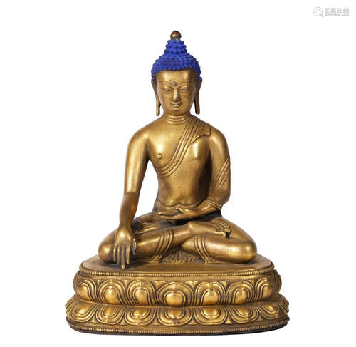 A Gilt-Bronze Figure Of Buddha