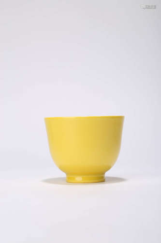 A Yellow-Glazed Cup