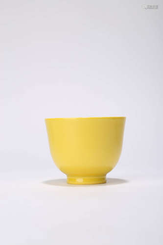 A Yellow-Glazed Cup