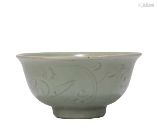 A Carved Longquan Celadon Bowl
