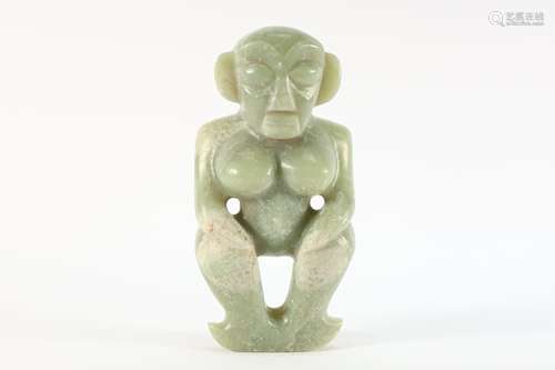 HongShan Jade Man Figure