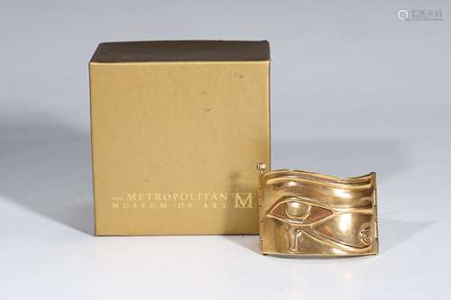 MMA Udjat Eye Of Horus Gold Cuff Bracelet Egyptian Revival