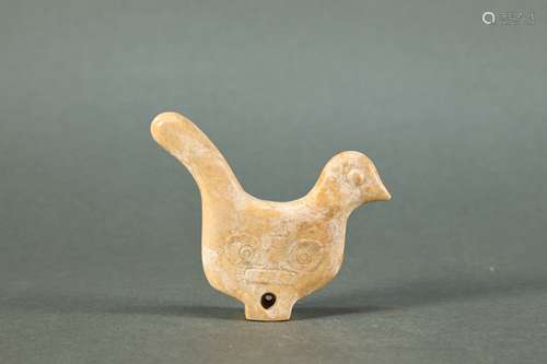 Chicken Bone White Jade Bird