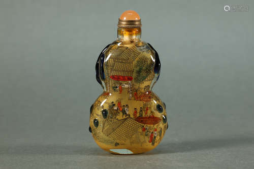 Inside Drawing Character Story Glass Snuff Bottle